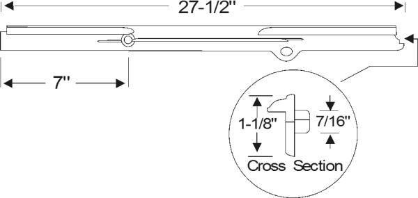 Front door vent weatherstrip