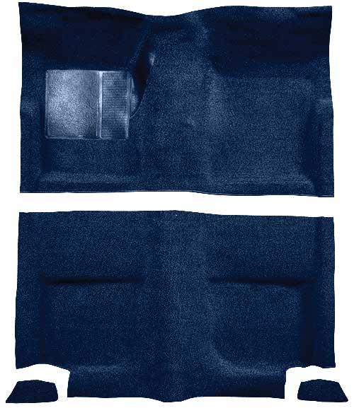 mattsats fastback, utan mattor för fällda säten - Dark Blue