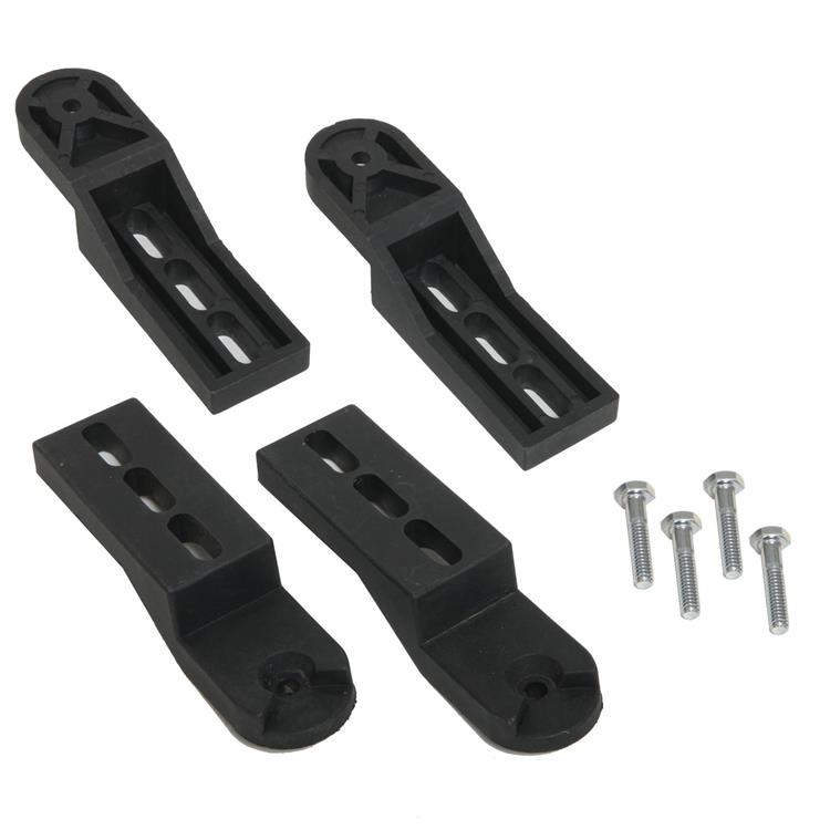 Mounting Brackets, Radiator Fan, Plastic, Black, Set of 4