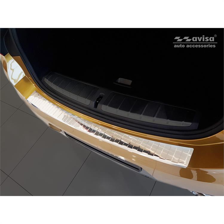 Stainless Steel Rear bumper protector suitable for BMW X2 (F39) M-Package 2018- 'Ribs'