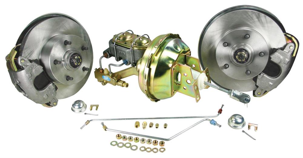 Chevelle Brake Kits, Drop Spindle Disc Delco Moraine Booster Deluxe Kit