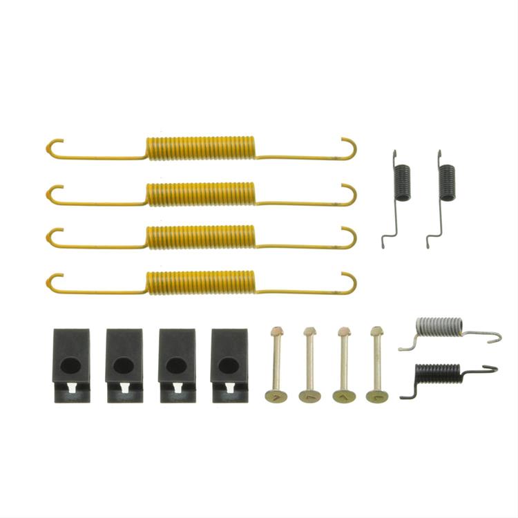 brake hardware kit, drum brakes, rear