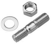 CARBURETOR STUDS. W/LOCK WASHERS & NUTS. LENGTH 2". 4 PER PACK."