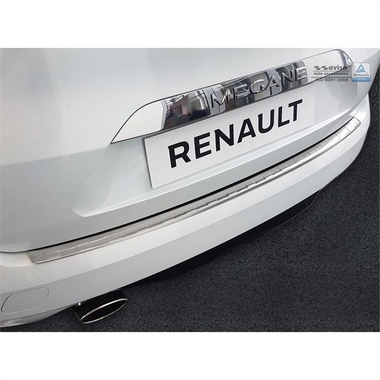 RVS Achterbumperprotector passend voor Renault Megane IV Grandtour 2016-2020 & FL 2020- 'Ribs'