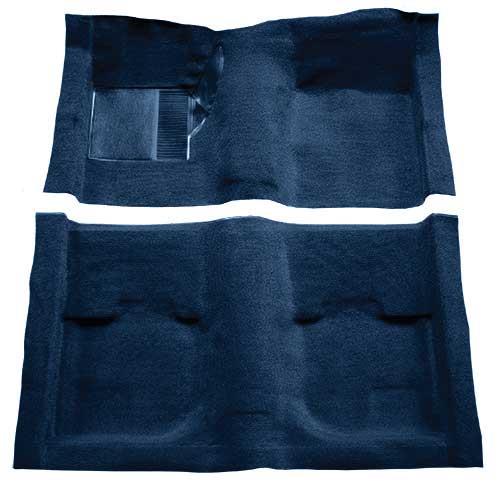 1969-70 Mustang Fastback Passenger Area Nylon Loop Carpet without Fold Downs - Dark Blue