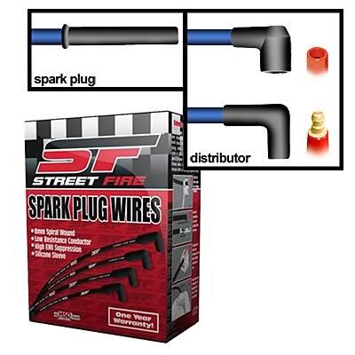 Spark Plug Wires, 8.0mm, Black