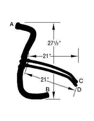 Curved Radiator Hose