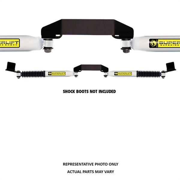 Steering Stabilizer, White, Dual, Inline