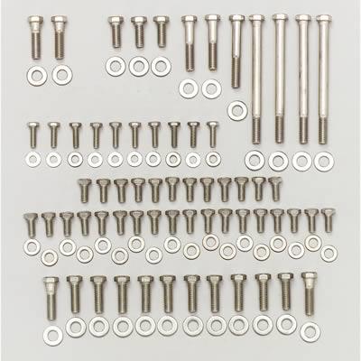Engine Bolts, Stainless Steel, Natural, Hex Head