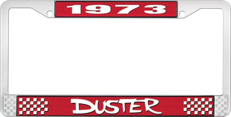 nummerplåtshållare, 1973 DUSTER - röd