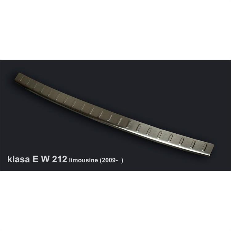 RVS Achterbumperprotector passend voor Mercedes E-Klasse W212 Sedan 2009-2013 incl. AMG 'Ribs'