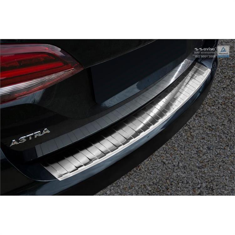 RVS Achterbumperprotector Opel Astra K Sportstourer 2015- 'Ribs'