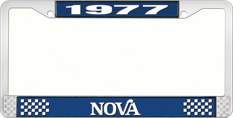 nummerplåtshållare, 1977 NOVA STYLE 2 blå