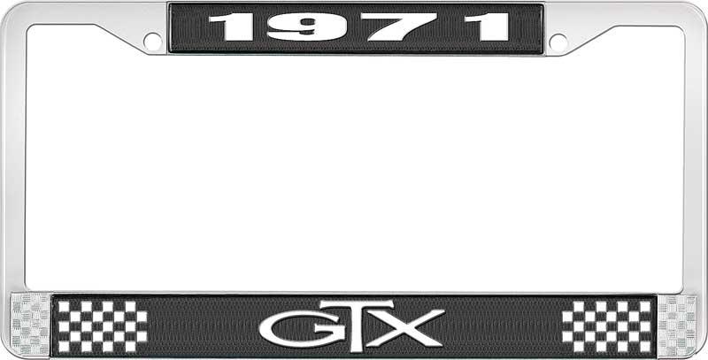 1971 GTX LICENSE PLATE FRAME - BLACK