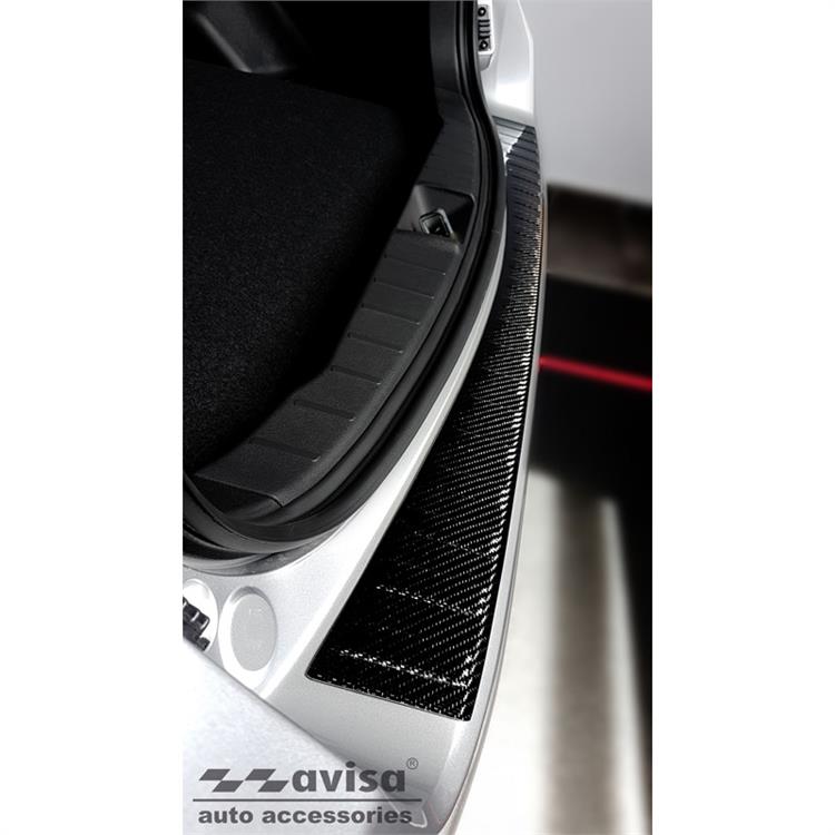 Real 3D Carbon Rear bumper protector suitable for Mitsubishi ASX Facelift 2019- 'Ribs'
