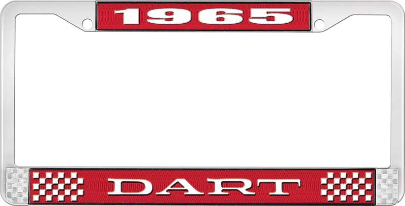 nummerplåtshållare 1965 dart - röd