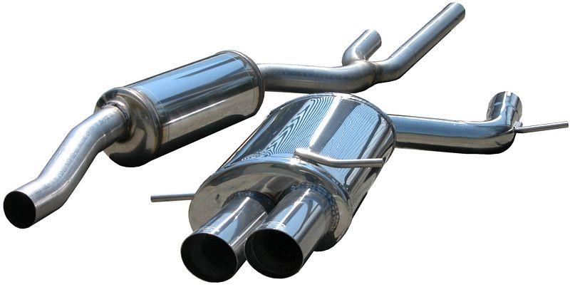 Muffler Rear + Middle Au S4 B5 2.7 Biturb