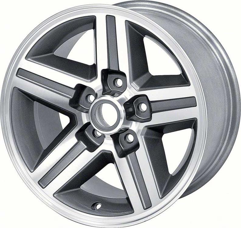 16" x 8" Rear IROC-Z Style Aluminum Wheel 5 x 4-3/4" Bolt Pattern 5-1/8" Backspace - Each