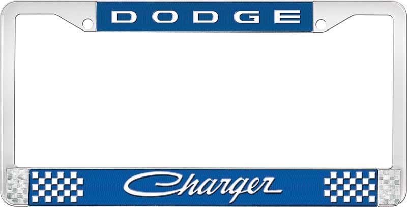 DODGE CHARGER LICENSE PLATE FRAME - BLUE