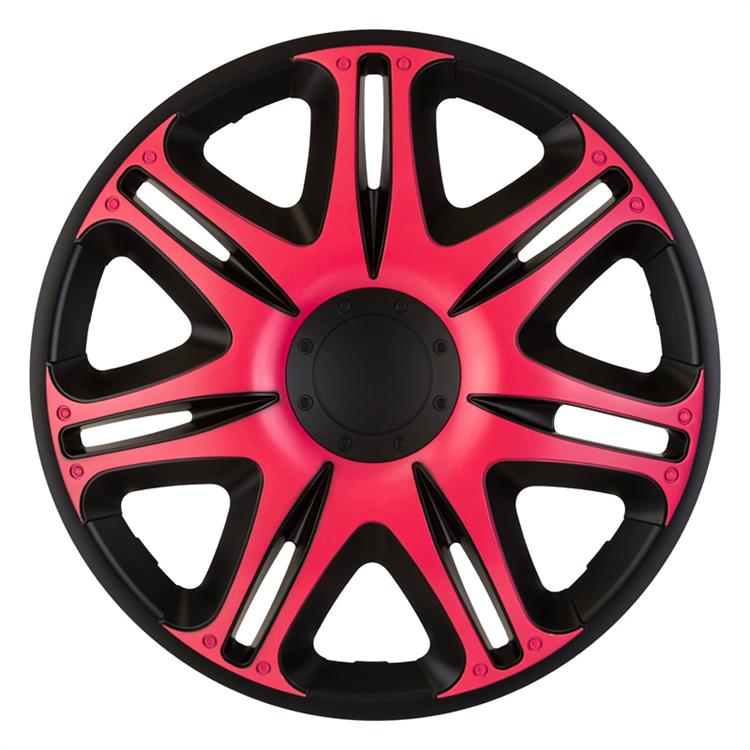 navkapslar Nascar 15" svart/rosa