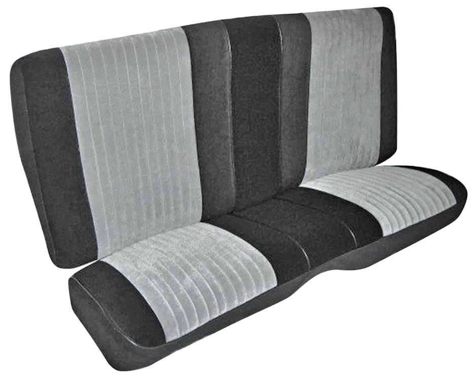 Upholstery, Rear, 1985-87 Grand National, Black/Gray