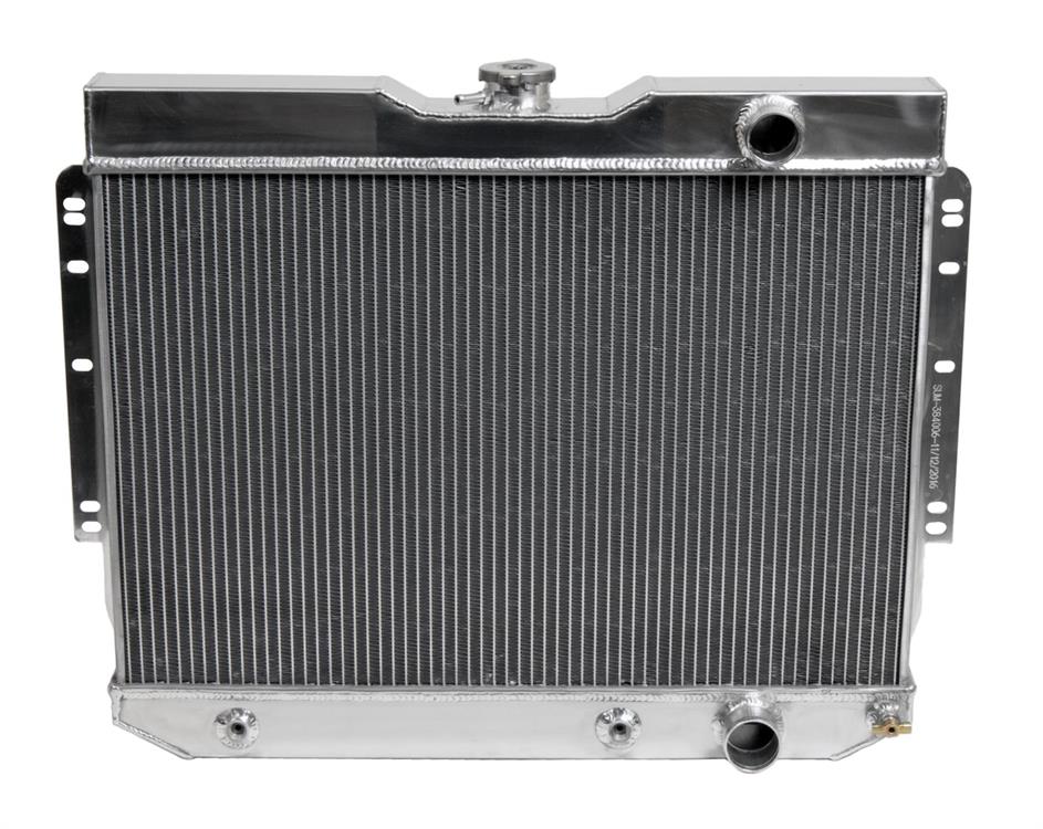 Radiator, Performance Fit, 3-Row, Aluminum, Polished, Chevy, Each