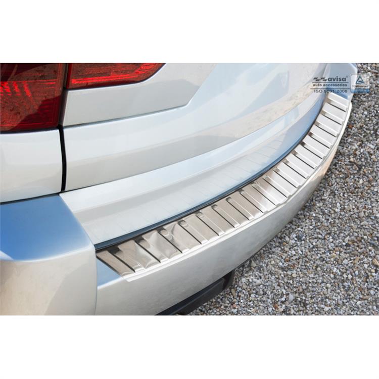 Stainless Steel Rear bumper protector suitable for BMW X3 (E83) Facelift 2006-2010 'Ribs'