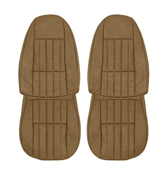 Seat upholstery, standard zipper back front, camel