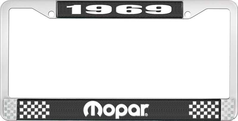 1969 MOPAR LICENSE PLATE FRAME - BLACK
