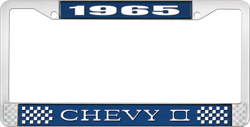 1965 CHEVY II LICENSE PLATE FRAME BLUE