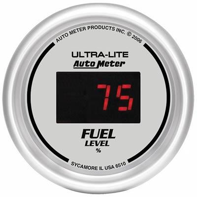 Fuel Level Gauge 52mm 0-280 Ohm Ultra-lite Digital