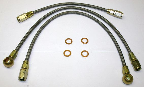 Brakehose Kit Steel Braided