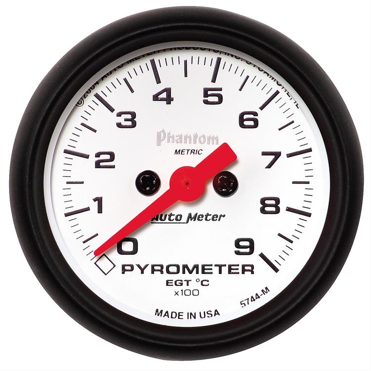 Exhaust Temperature Gauge 52mm 0-900°c Phantom