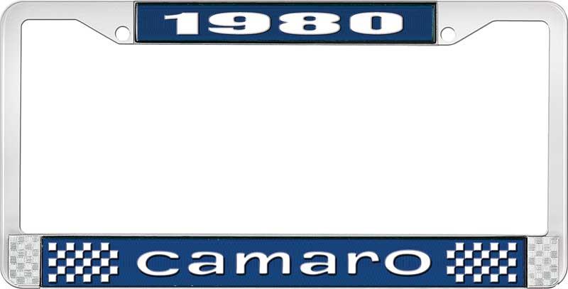 1980 CAMARO LICENSE PLATE FRAME STYLE 1 BLUE