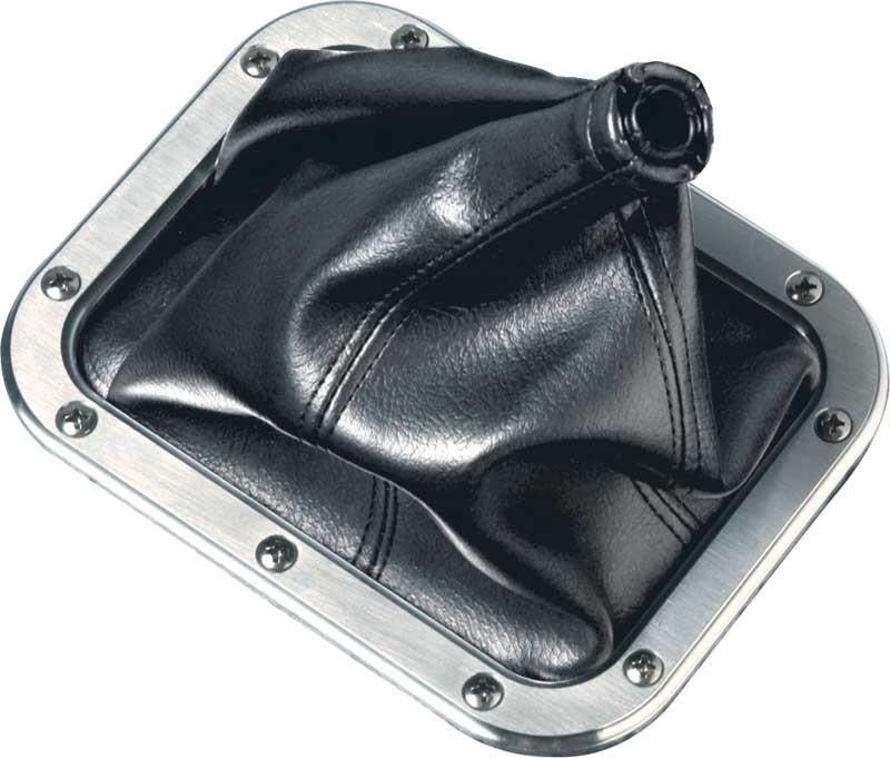 FLOOR SHIFTER BOOT WITH BILLET ALUMINUM RING