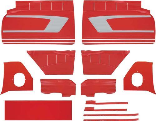 1959 EL CAMINO RED / SILVER SIDE PANEL SET (IMPALA STYLE)