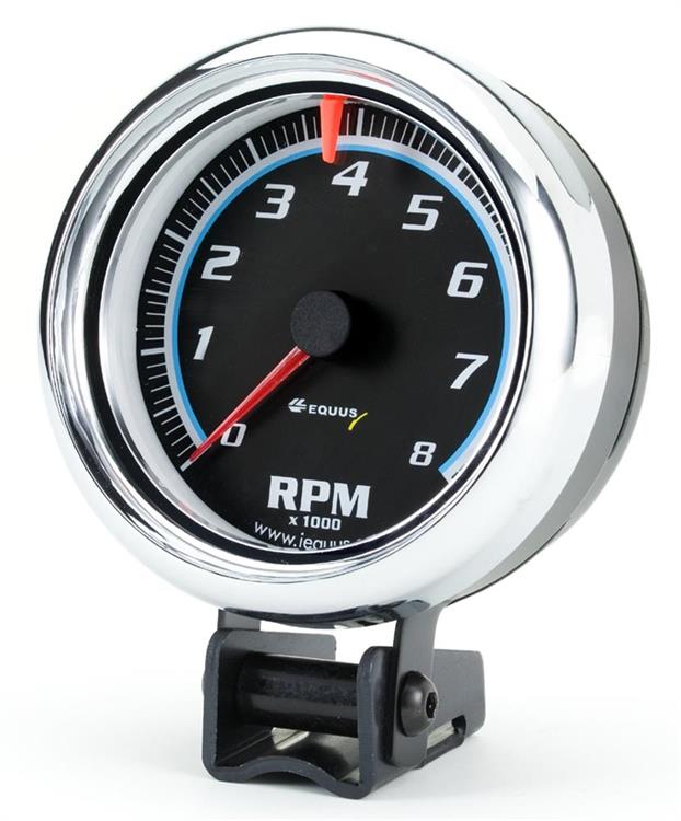 Tachometer, 0-8,000 rpm, 3 3/8 in., Analog, Electrical, Each