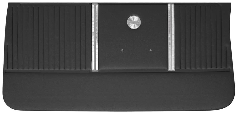 Door Panels, 1964 Chevelle Coupe, Convertible, El Camino Front PUI, Black (BK)