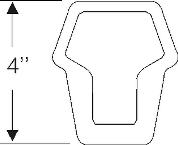 Parking light lens gasket