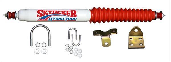 Steering Stabilizer, White, Red Boot, Single, Kit