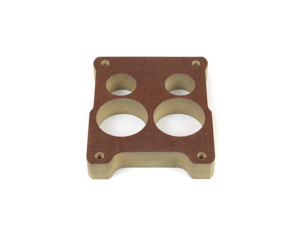 Carburetor Spacer, Phenolic, 1" Thick, 4-Hole, Spread Bore