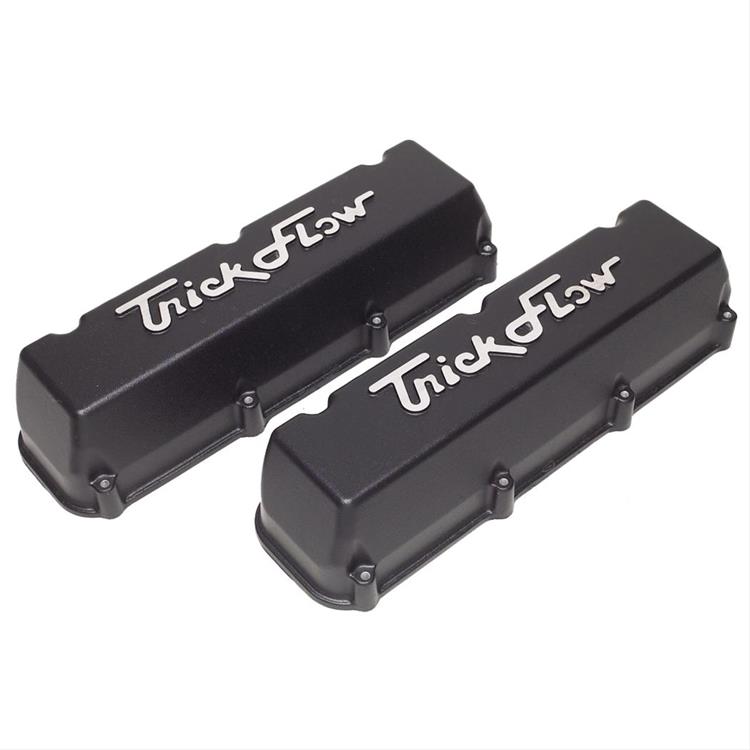 Valve Covers, Tall Height, Cast Aluminum, Black Powdercoated, Ford 429/460, Pair