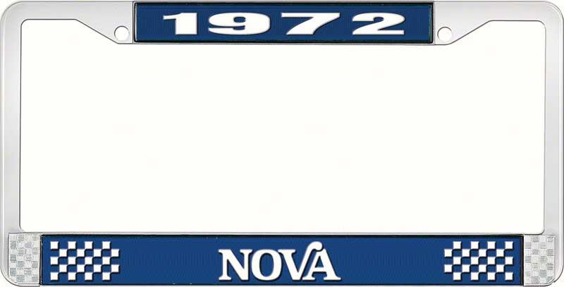 nummerplåtshållare, 1972 NOVA STYLE 2 blå