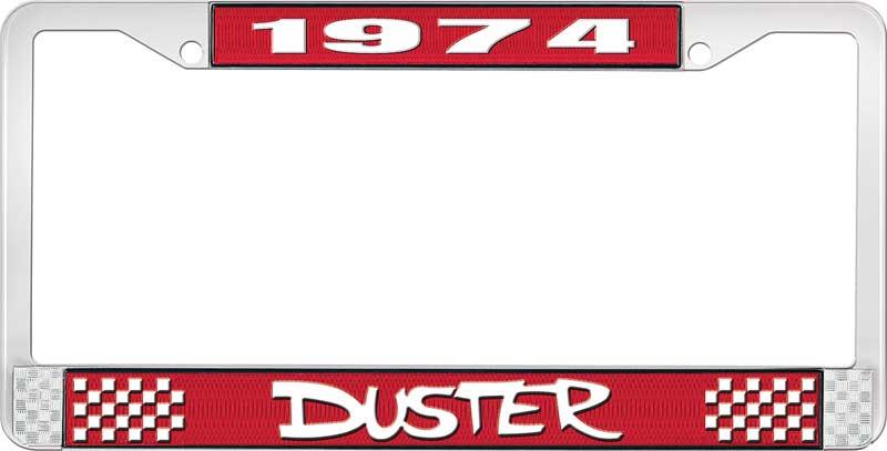 1974 DUSTER PLATE FRAME - RED