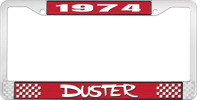 nummerplåtshållare, 1974 DUSTER - röd