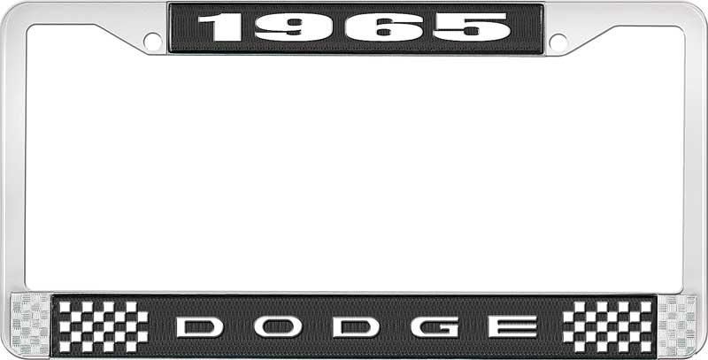 1965 DODGE LICENSE PLATE FRAME - BLACK