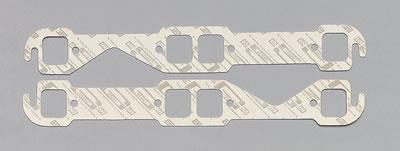 Exhaust Gaskets, Header, High-Temperature White, Square Port, Chevy, Small Block, Pair
