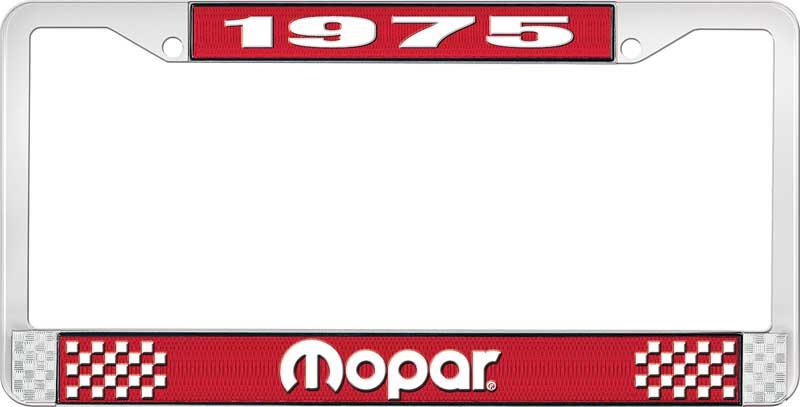nummerplåtshållare 1975 mopar - röd