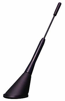 Universele aluminium antenne - Shortstick 16v - Zwart