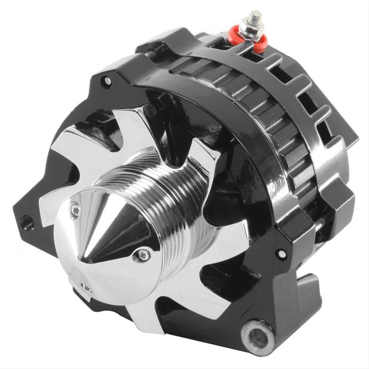 alternator / generator, 160A, 12 volt, Black powdercoated